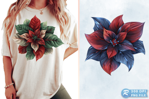 Download Watercolor Poinsettia Christmas Clipart - Clipart Collection