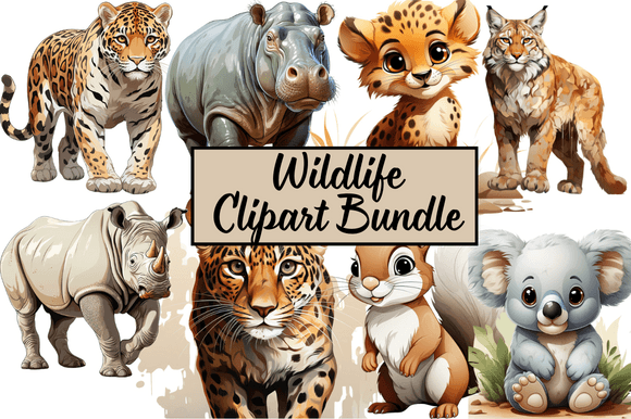 Download Wildlife Clipart Bundle - Clipart Collection