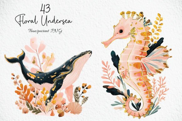 Download Floral Undersea Clipart PNG - Clipart Collection