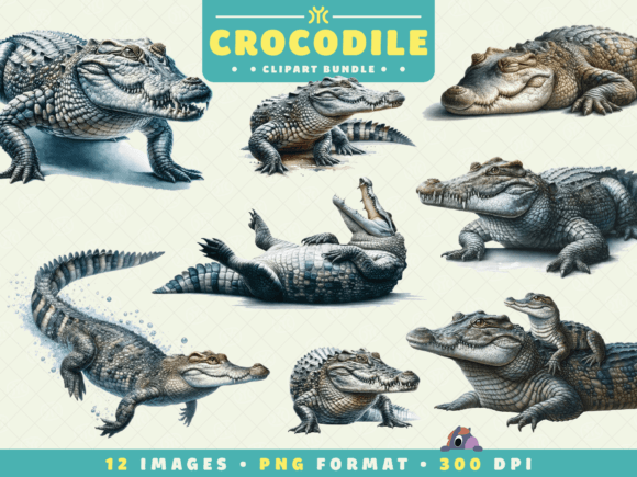 Download Watercolor Crocodile Clipart - Clipart Collection