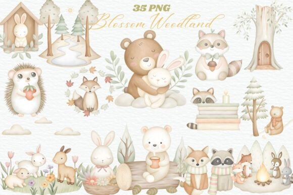 Download Forest Friends Woodland Animal Clipart - Clipart Collection