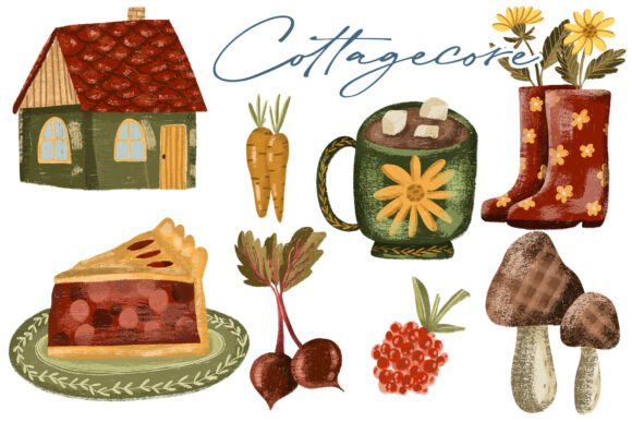 Download Farm Life Inspired Cozy Clipart Set - Clipart Collection