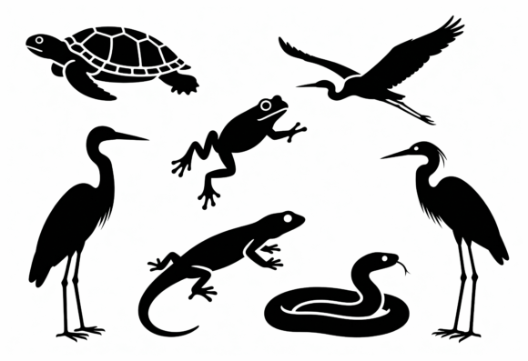 Download Wildlife Silhouette Clipart Bundle - Clipart Collection