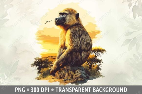 Download Baboon Clipart Wildlife Monkey Clip Art - Clipart Collection