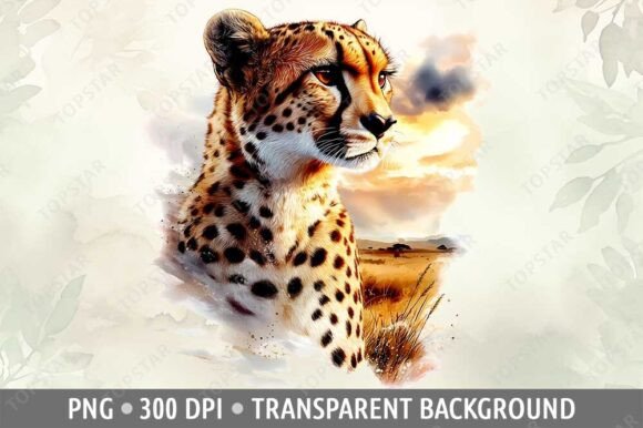 Download Cheetah Clipart Safari Savanna Animals - Clipart Collection