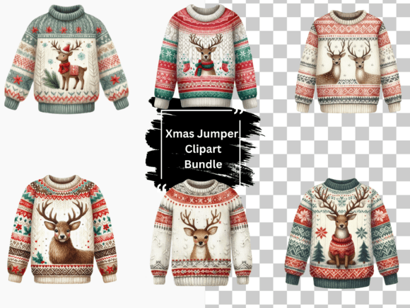 Download Watercolor Christmas Jumper Clipart - Clipart Collection