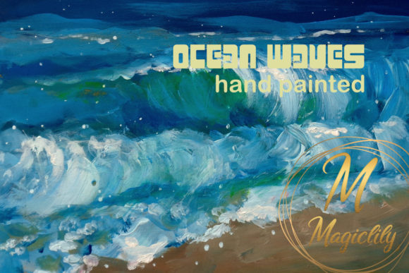 Download Ocean Waves - Acrylic Painting - Surf - Ocean Collection