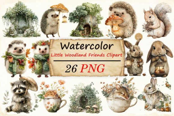 Download Little Woodland Friends Clipart - Clipart Collection