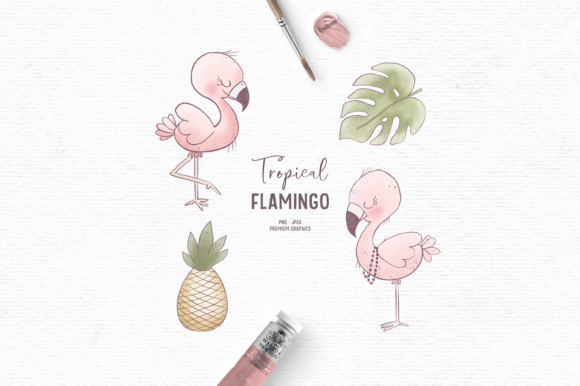 Download Hand-drawn Flamingo Clipart for Kids - Clipart Collection