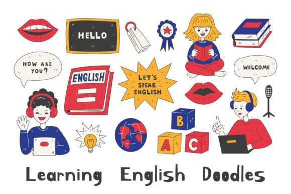 Download Learning English Doodles PNG Clipart - Clipart Collection