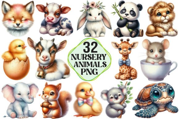 Download Nursery Animals Clipart - Clipart Collection
