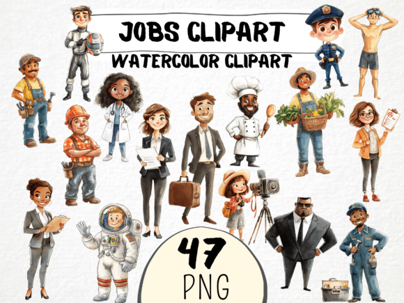 Download Watercolor Jobs Clipart 47 Png - Clipart Collection