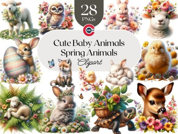 Download Cute Spring Woodland Animals Cliparts - Clipart Collection