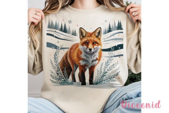 Download Winter Fox Snowy Forest PNG Clipart - Clipart Collection