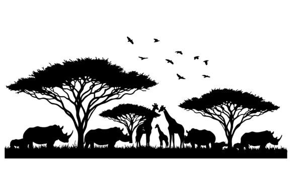 Download African Wildlife Silhouette&nbsp; - Africa Collection