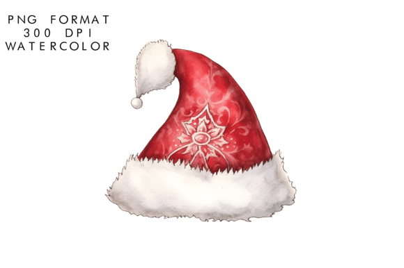Download Watercolor Santa Hat Clipart - Clipart Collection