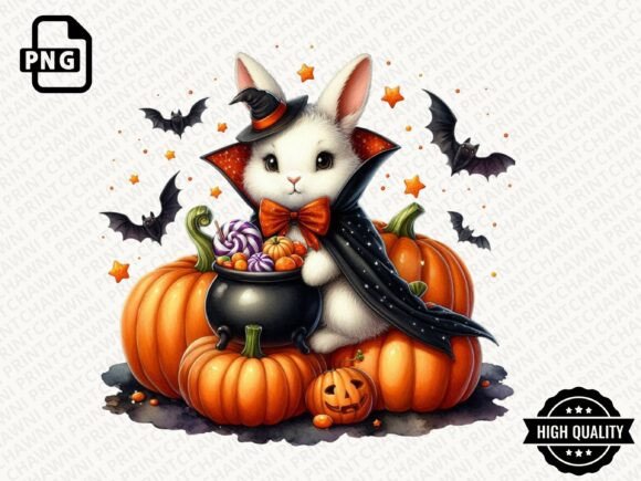 Download Watercolor Halloween Animal Clipart PNG - Clipart Collection