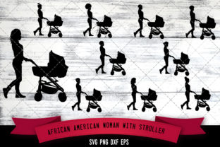 Download African American Woman with Stroller - Africa Collection