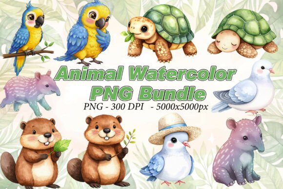 Download Handpainted Animal PNG Clipart - Clipart Collection