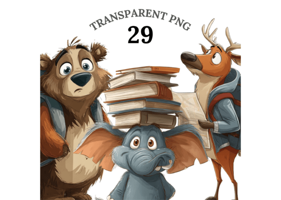 Download School Animal Clipart Set - Clipart Collection