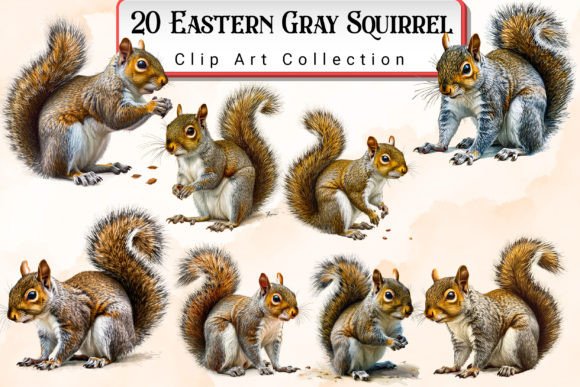 Download Eastern Gray Squirrel Clipart Bundle - Clipart Collection