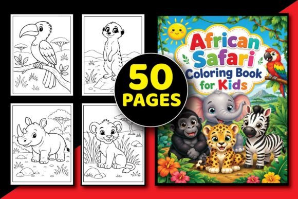 Download African Safari Coloring Book for Kids - Africa Collection