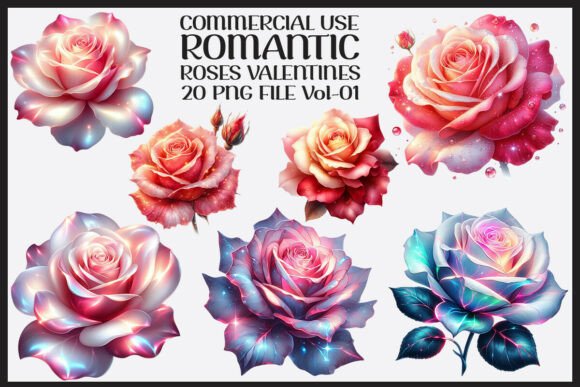 Download Romantic Roses Valentine's Day Clipart - Clipart Collection