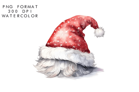 Download Watercolor Santa Hat Clipart - Clipart Collection