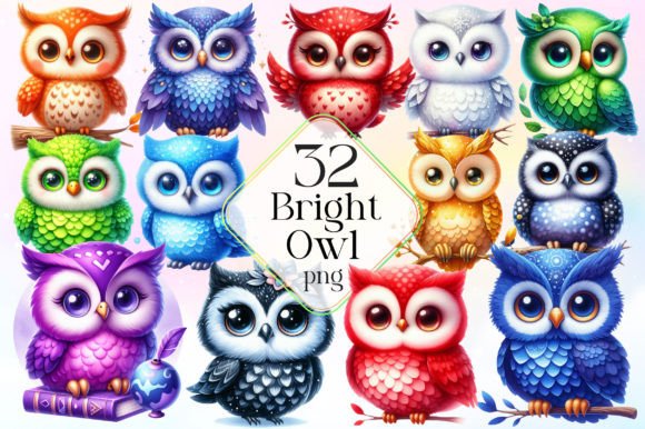 Download Bright Owl Sublimation Clipart PNG - Clipart Collection