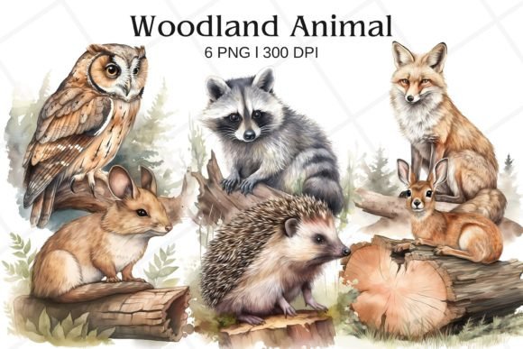 Download Little Woodland Animal Watercolor - Woodland animal Collection