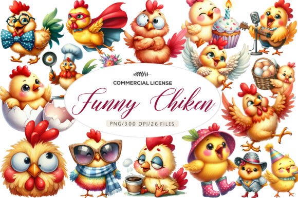 Download Funny Chiken Clipart - Clipart Collection