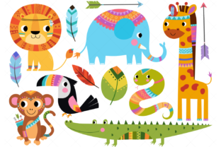 Download Tribal African Animals Clipart - Africa Collection