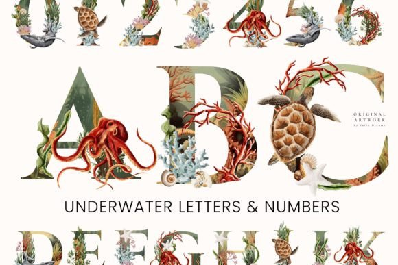 Download Underwater Alphabet Letters Sea Ocean - Ocean Collection