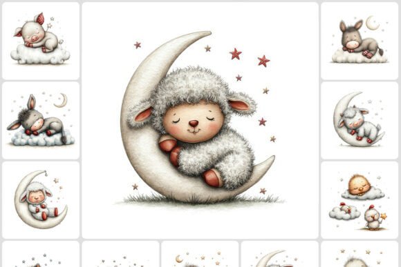 Download Farm Nursery Neutral Animals Clipart 40 - Clipart Collection