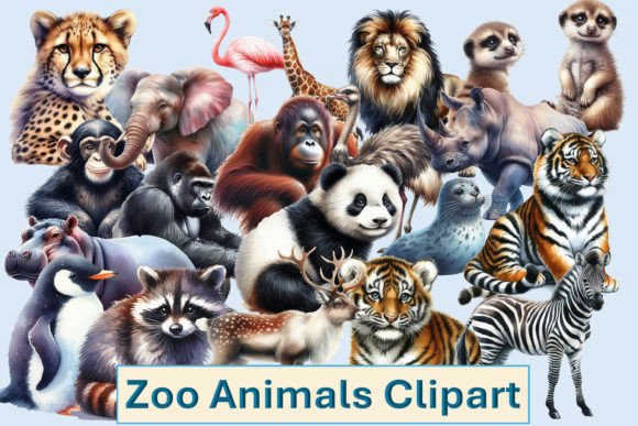Download Zoo Animals Clipart PNGs - Clipart Collection
