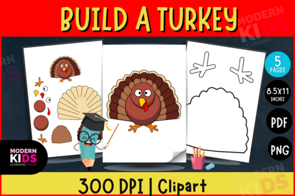 Download Build a Turkey Clipart for Kids - Clipart Collection