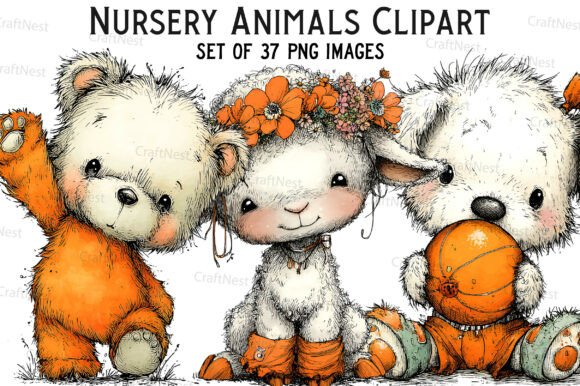 Download Nursery Animals Clipart - Clipart Collection