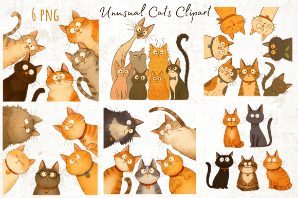 Download Funny Unusual Cats Clipart Png - Clipart Collection
