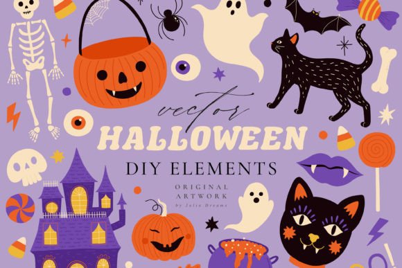 Download Halloween Digital Clipart Set Graphics - Clipart Collection