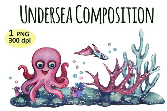 Download Undersea Clipart, Summer Png, Octopus - Clipart Collection