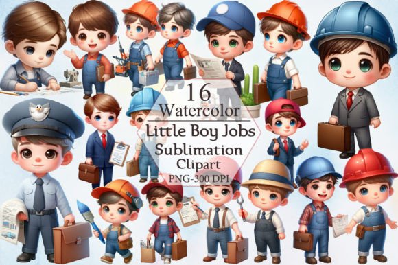 Download Little Boy Jobs Sublimation Clipart - Clipart Collection