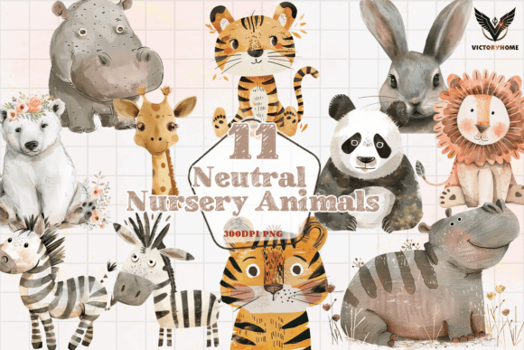 Download Neutral Nursery Animals PNG - Neutral nursery animals Collection