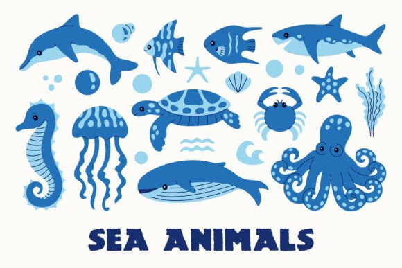 Download Sea Animals PNG Clipart - Clipart Collection