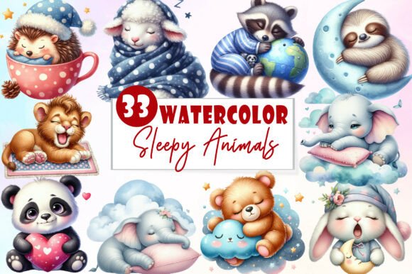 Download Sweet Dreams Sign,Sleepy Animals Clipart - Clipart Collection