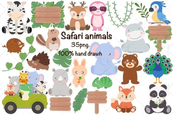 Download Safari Animals Clipart, Baby Animal PNG - Clipart Collection