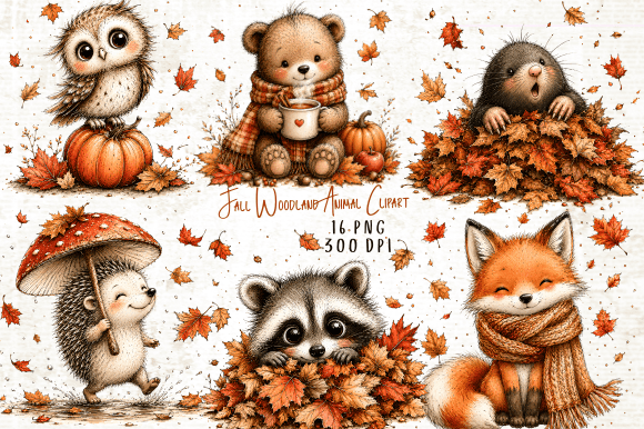 Download Fall Woodland Animal Clipart - Clipart Collection