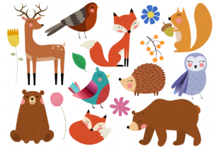 Download Woodland Animals Clip Art Forest Animal - Woodland animal Collection