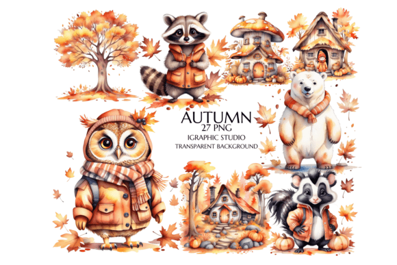 Download Autumn Woodland Animals Clipart - Clipart Collection