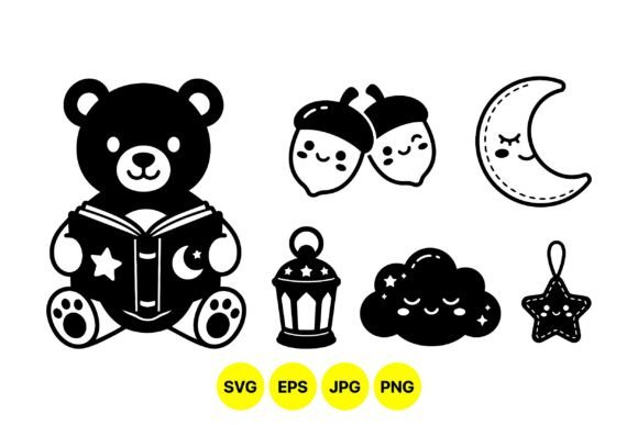 Download Cute Woodland Baby Clipart Set - Clipart Collection