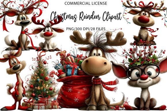 Download Christmas Reindeer Clipart - Clipart Collection